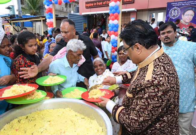 Bro Andrew Richard celebrates his 60th Birthday with grandneur amidst a large number of devotees here on Sunday, 16th, 2023, at Grace Ministry Prayer Centre Budigere in Bangalore with a myriad of wishes.